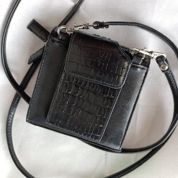 S O L D * Vintage 90s Y2K Western Mini Bag, 5x5 - Picture 8 of 12